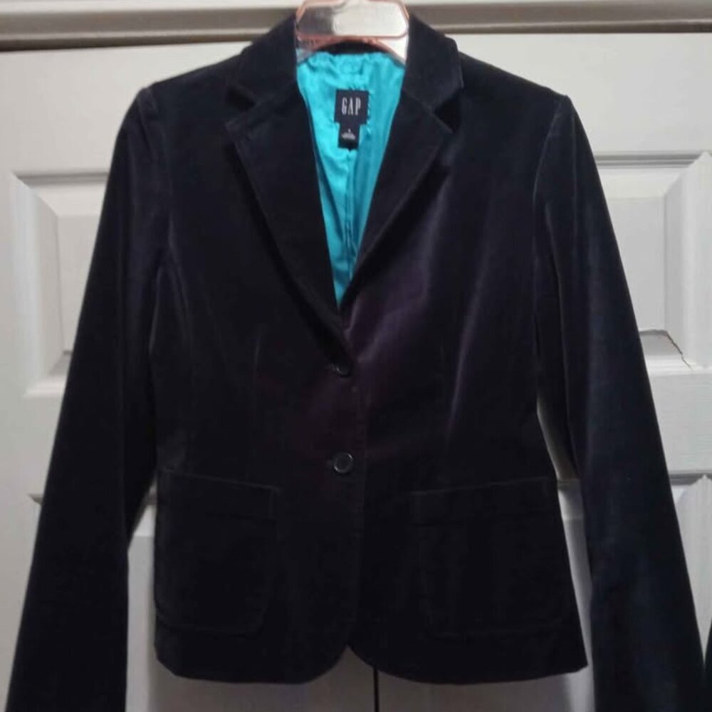 Gap Blue Velvet Blazer sz. 4